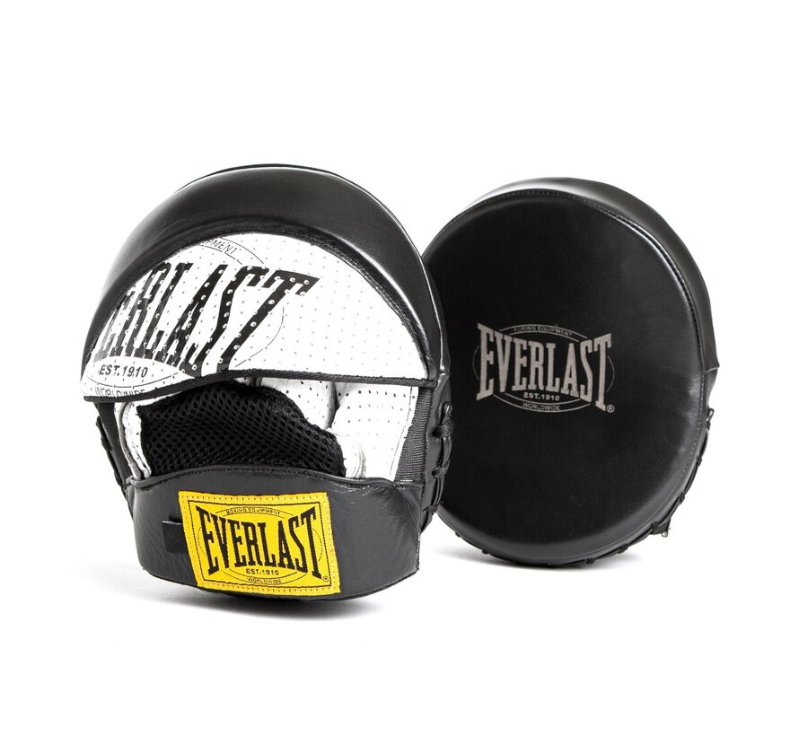 Everlast 1910 Focus Mitts, Black/White, One Size