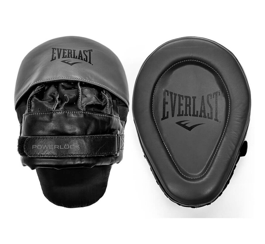 Everlast Powerlock Pro Focus Mitts, Black/Charcoal, One Size