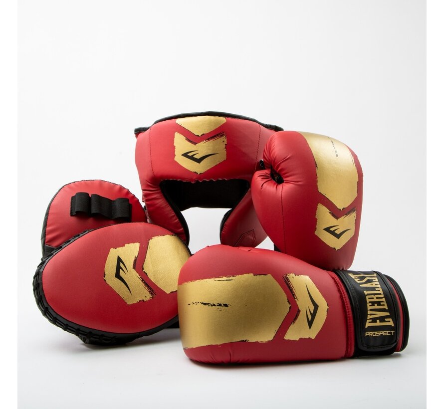 Everlast Prospect 2 Boxing Kit, Red/Gold,