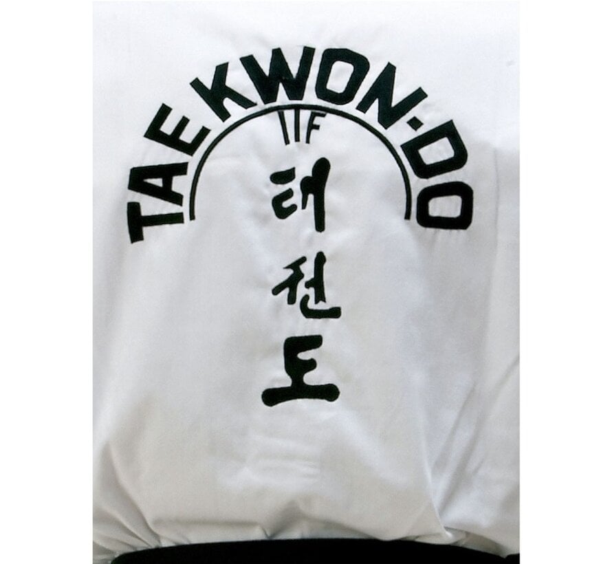 ITF Dobok. Zwarte band. Diamant. OP=OP