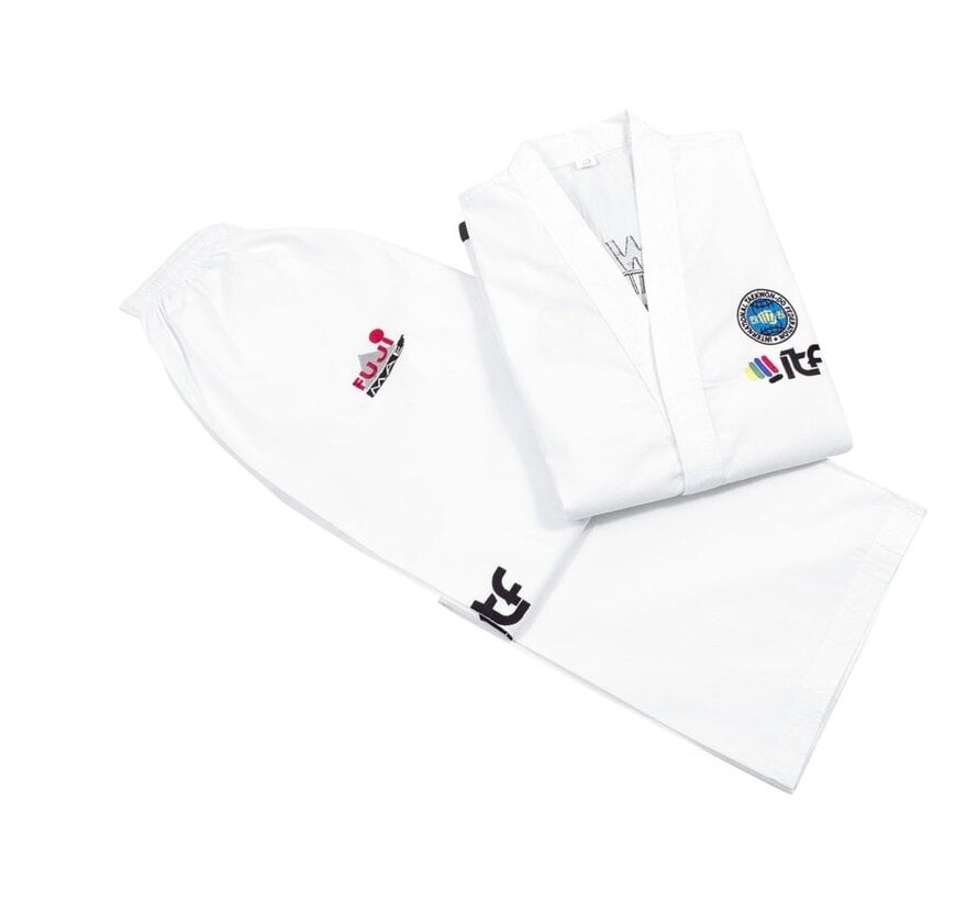 ITF Dobok. Zwarte band. Diamant. OP=OP