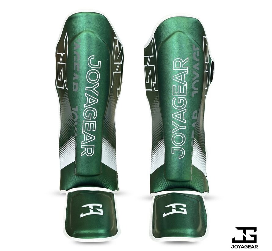 De Joyagear  Evolution  scheenbeschermers - Groen-Wit