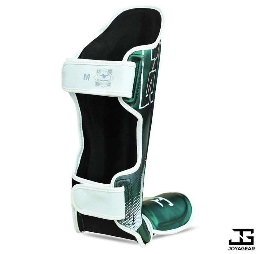 De Joyagear  Evolution  scheenbeschermers - Groen-Wit