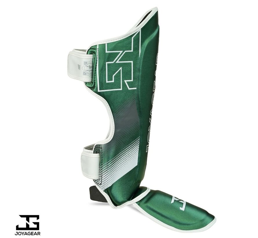 De Joyagear  Evolution  scheenbeschermers - Groen-Wit