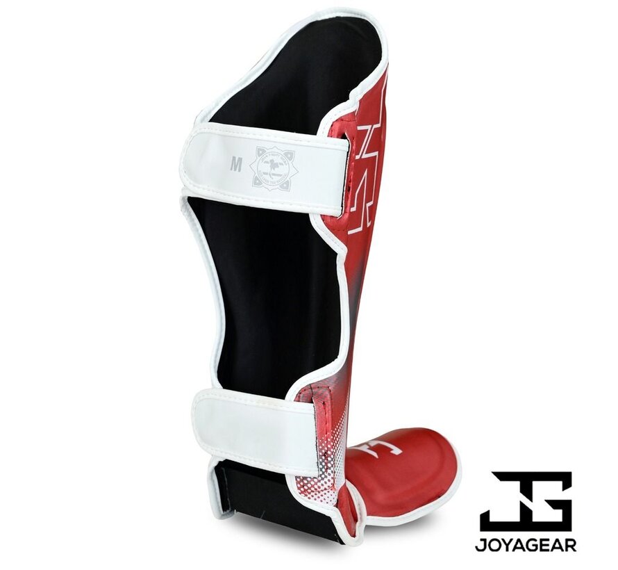 De Joyagear  Evolution  scheenbeschermers - Rood-Wit