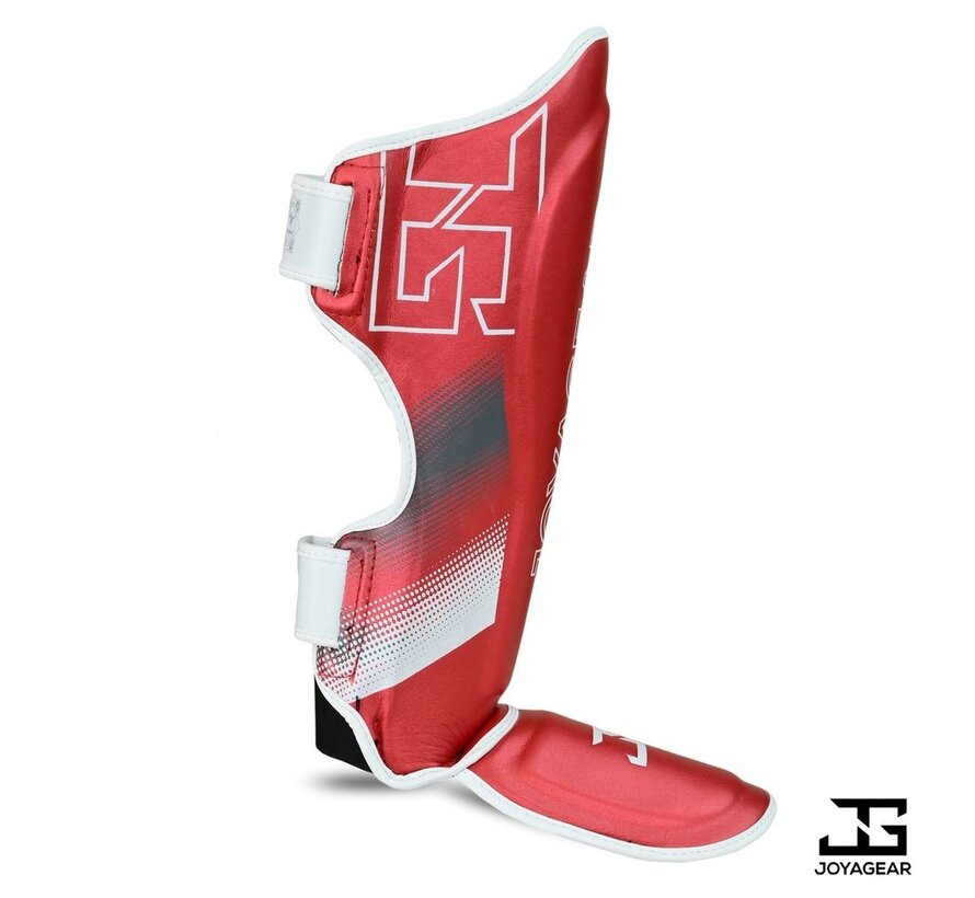 De Joyagear  Evolution  scheenbeschermers - Rood-Wit