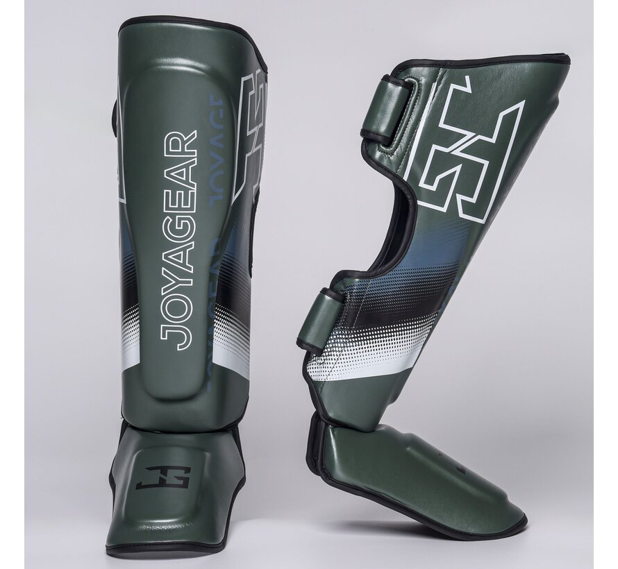 De Joyagear  Evolution Pro  scheenbeschermers - Groen-Wit