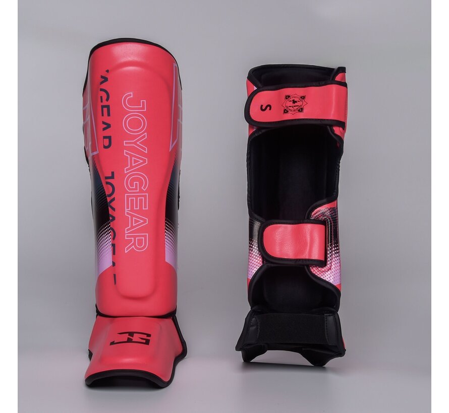De Joyagear  Evolution Pro  scheenbeschermers - Roze-Wit