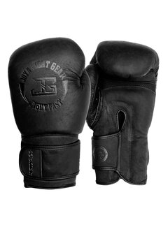 Joya Joya 'Fight Fast' Kickbokshandschoen – Faded Black (Leer)