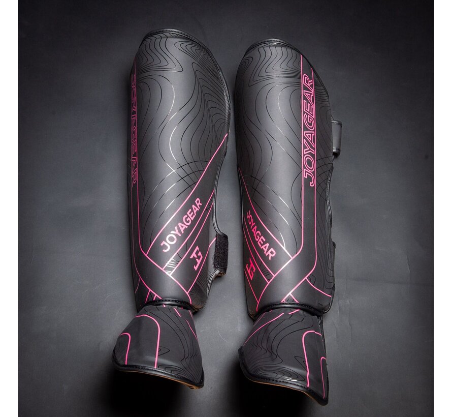 Joya ESSENTIAL  Kickboks scheenbeschermer- Zwart-Roze
