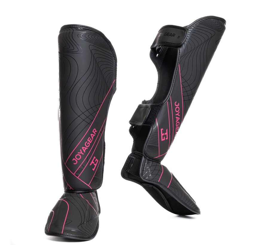 Joya ESSENTIAL  Kickboks scheenbeschermer- Zwart-Roze