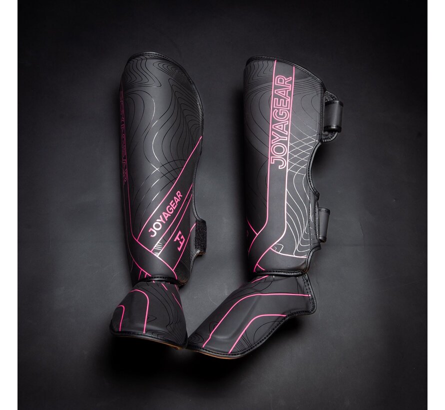 Joya ESSENTIAL  Kickboks scheenbeschermer- Zwart-Roze