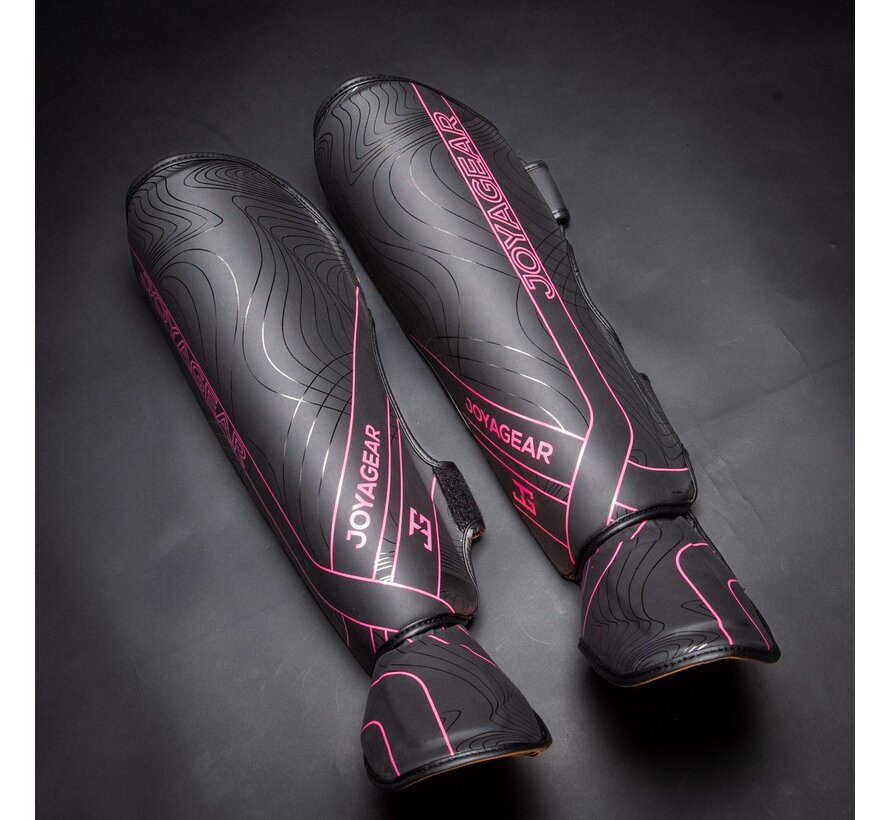 Joya ESSENTIAL  Kickboks scheenbeschermer- Zwart-Roze