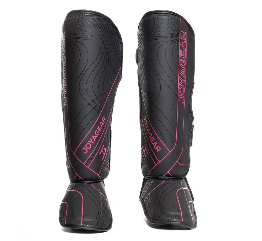 Joya ESSENTIAL  Kickboks scheenbeschermer- Zwart-Roze