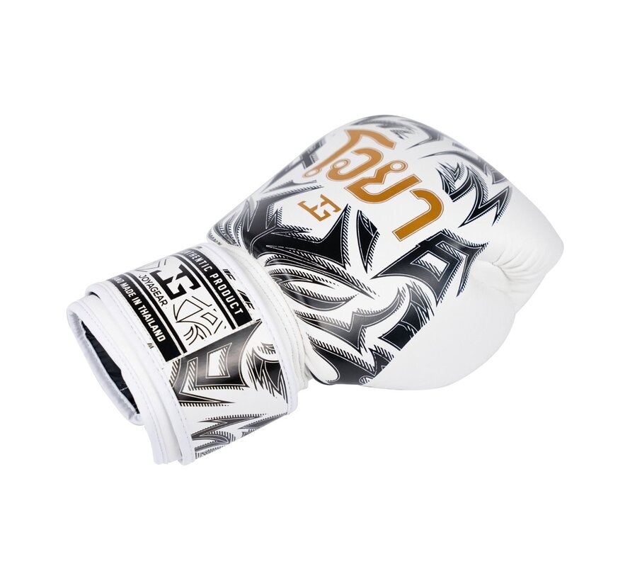 JOYA NAK MUAY BOKSHANDSCHOENEN WIT/ZWART