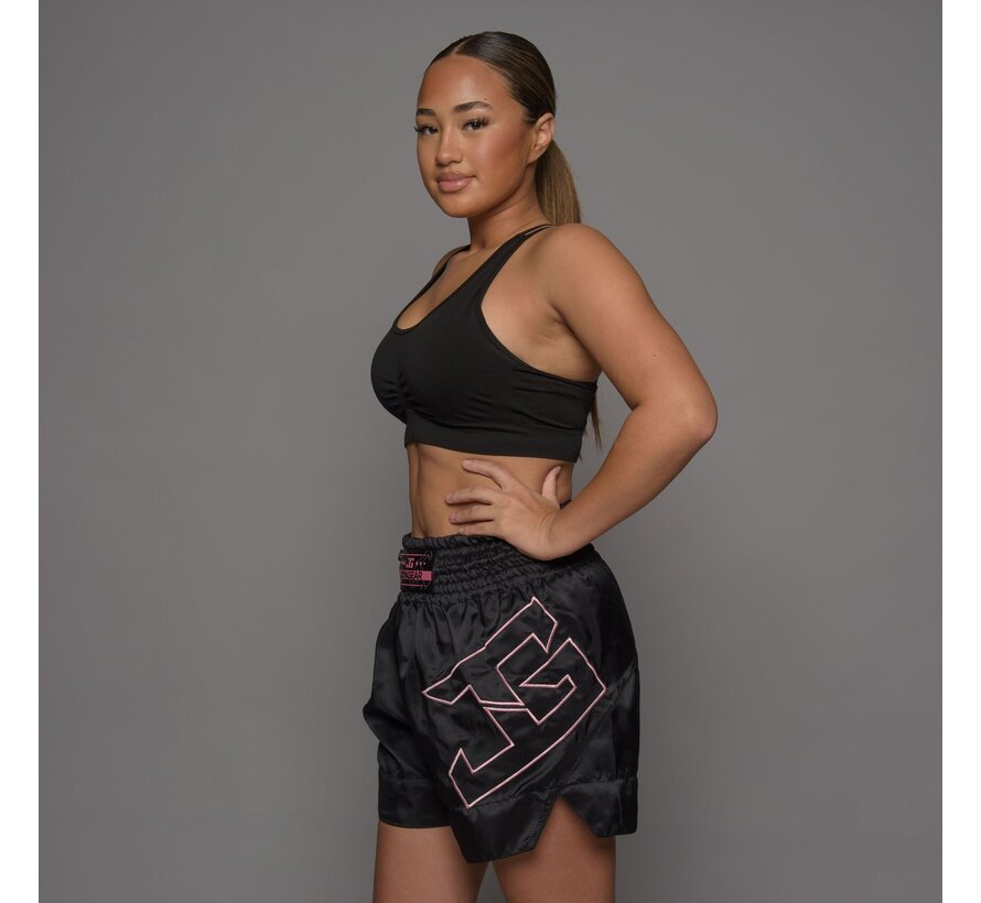 Joyagear kickboksbroekje zwart/roze