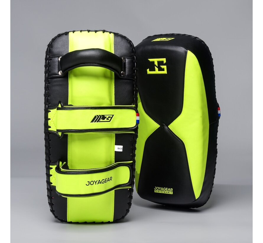 Joyagear Performance Thai Pads Zwart/Limoengroen
