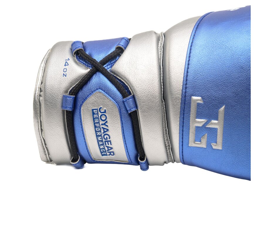 Joyagear Performance Veters Bokshandschoenen Blauw/Zilver
