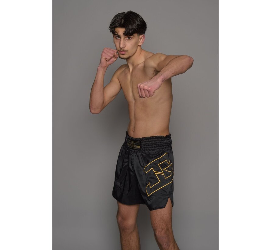 Joyagear Strike Kickboksbroek Zwart/Goud