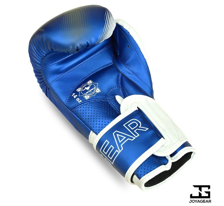 The Joyagear  Evolution  Kickbokshandschoenen - Blauw-Wit