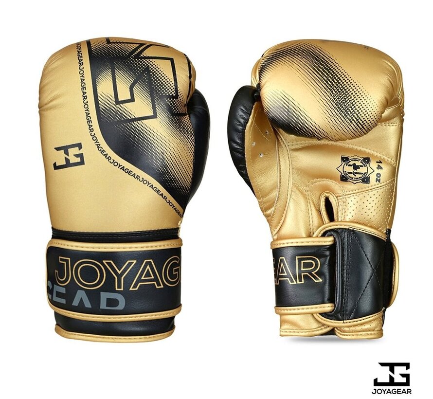 The Joyagear  Evolution  Kickbokshandschoenen - Goud/Zwart