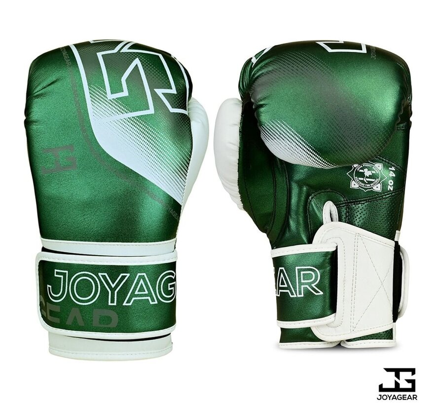 The Joyagear  Evolution  Kickbokshandschoenen - Groen-Wit