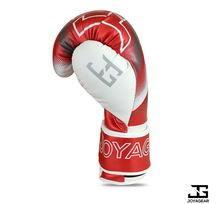 The Joyagear  Evolution  Kickbokshandschoenen - Rood-Wit