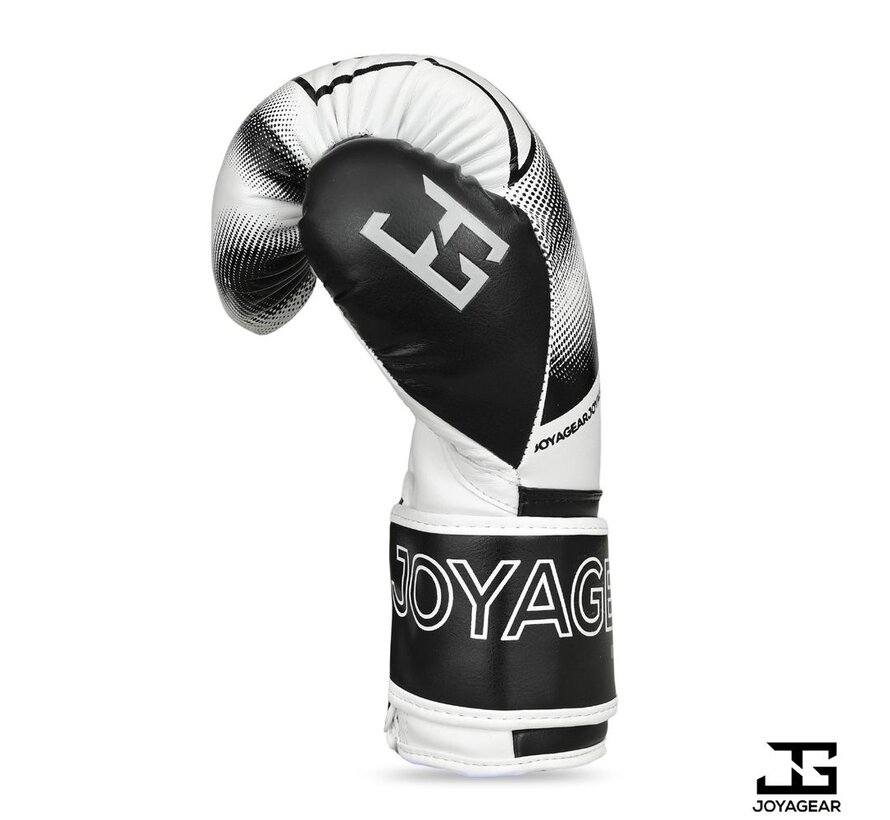 The Joyagear  Evolution  Kickbokshandschoenen - Wit-Black