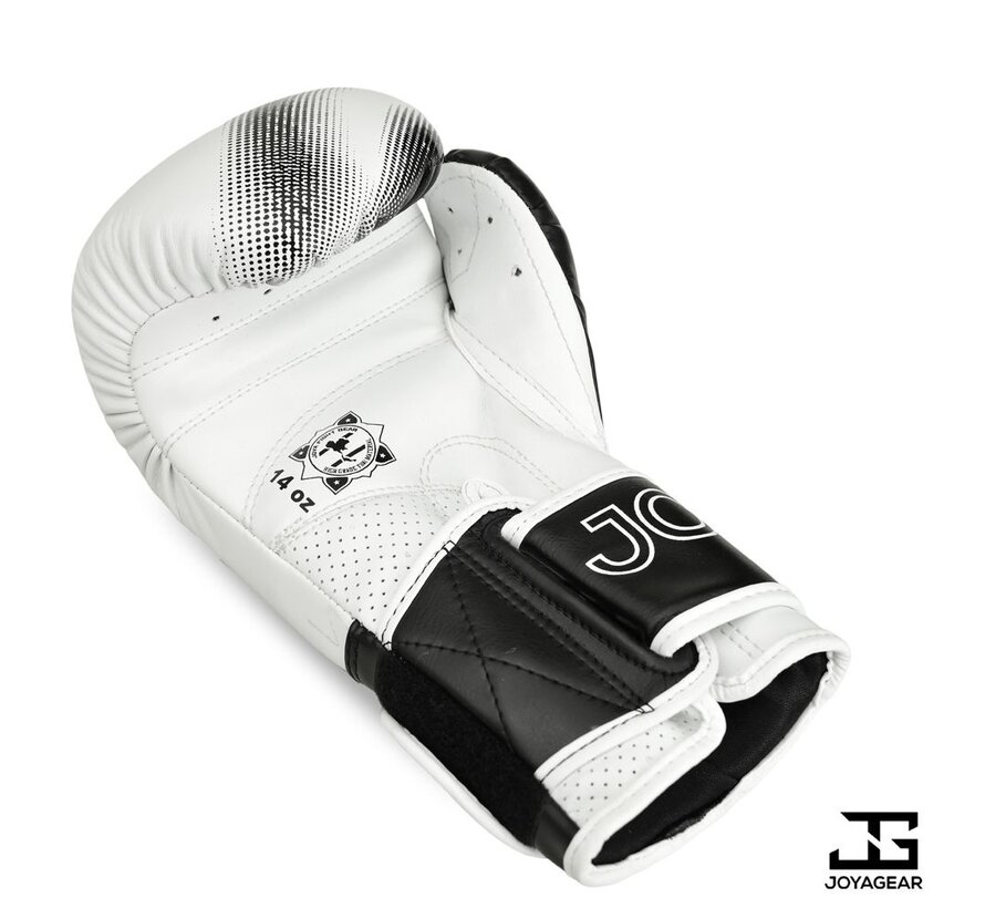 The Joyagear  Evolution  Kickbokshandschoenen - Wit-Black