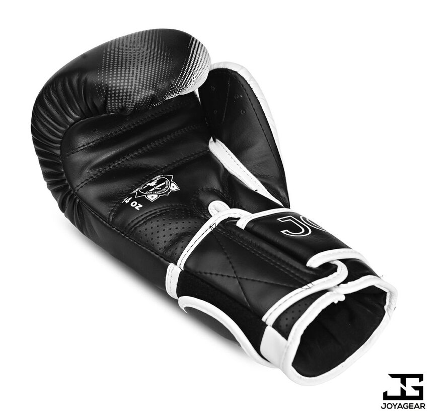 The Joyagear  Evolution  Kickbokshandschoenen - Zwart-Wit