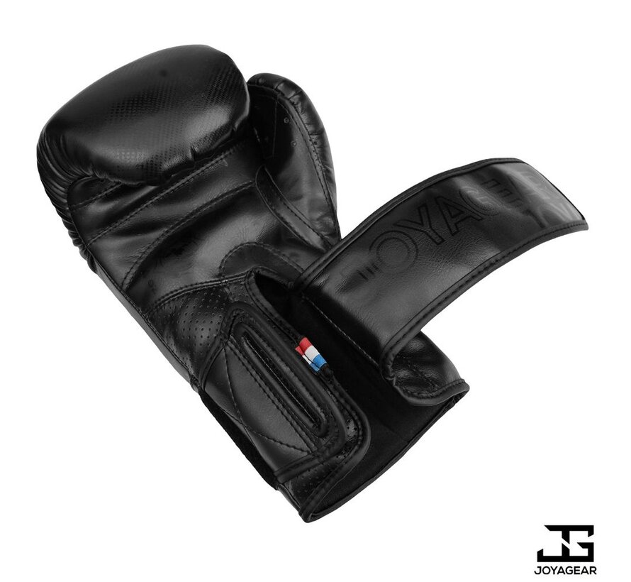 The Joyagear  Evolution  Kickbokshandschoenen - Zwart-Zwart