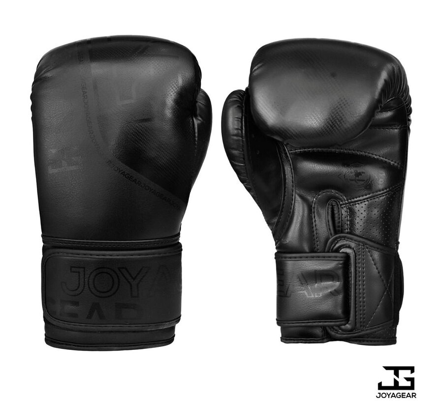 The Joyagear  Evolution  Kickbokshandschoenen - Zwart-Zwart
