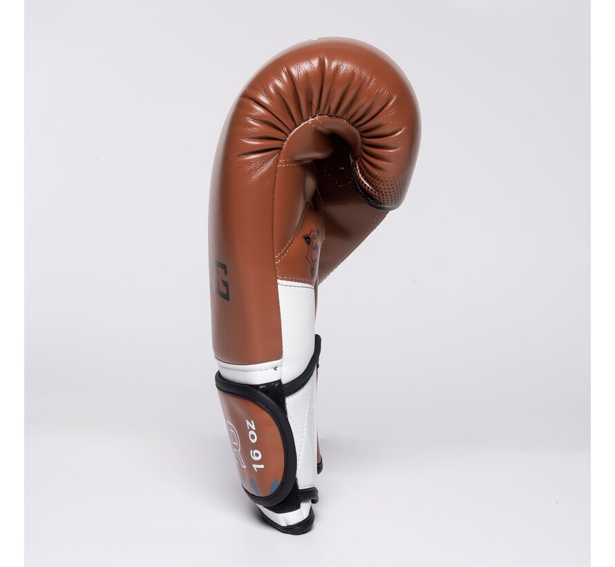 The Joyagear  Evolution Pro  Kickbokshandschoenen - Bruin/Wit