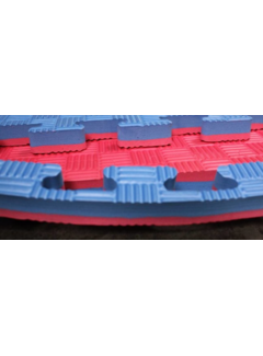 Legend Puzzelmat 1 x 1 m sport 2CM Blauw/Rood- Gratis verzonden