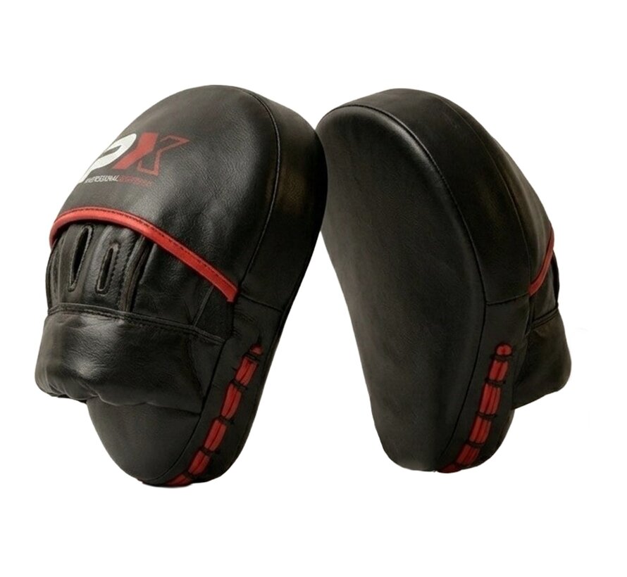 PX Focus Mitts paar, zwart-rood, gebogen