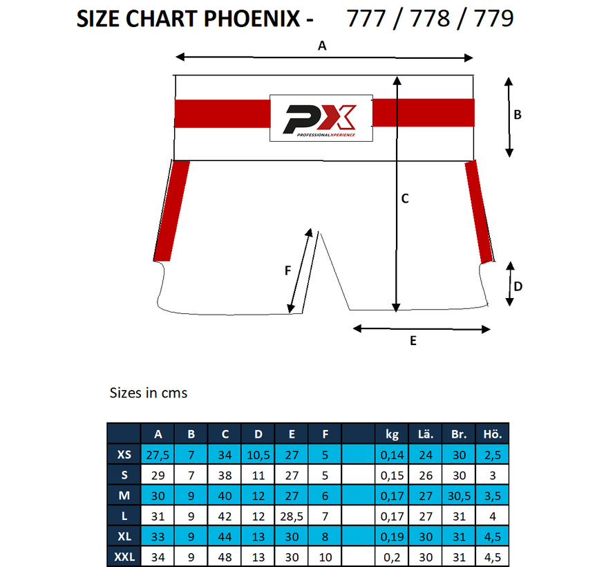 PX Legacy Thaise korte broek, mesh, zwart-goud