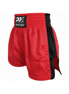 Phoenix PX Legacy Thaise korte broek, mesh, rood-zwart