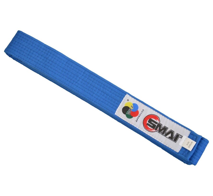 SMAI WKF wedstrijdriem blauw, 240cm 
