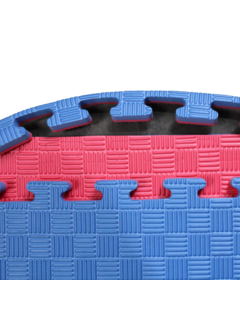 Legend Puzzelmat 1 x 1 m sport 2CM Blauw/Rood - met staffelkorting