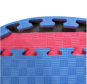 Legend Puzzelmat 1 x 1 m sport 2CM Blauw/Rood - met staffelkorting