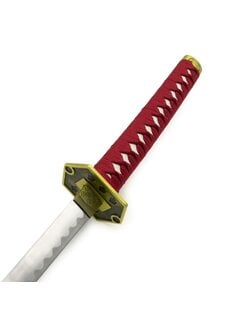 FUJIMAE Decoratieve Roestvrijstalen Katana - Zwart en Kastanjebruin