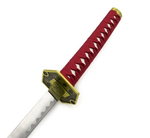 FUJIMAE Decoratieve Roestvrijstalen Katana - Zwart en Kastanjebruin