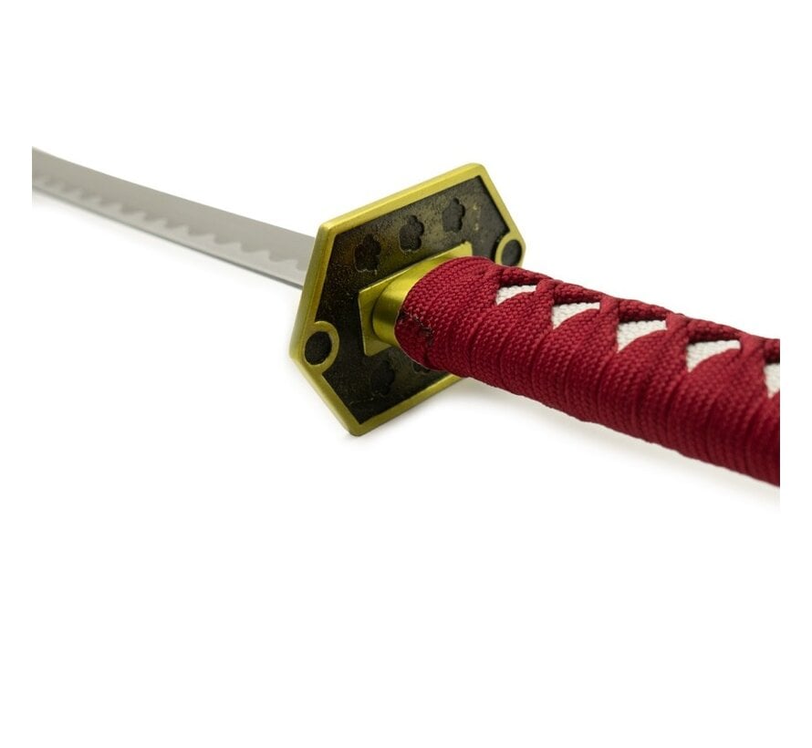 Decoratieve Roestvrijstalen Katana - Zwart en Kastanjebruin