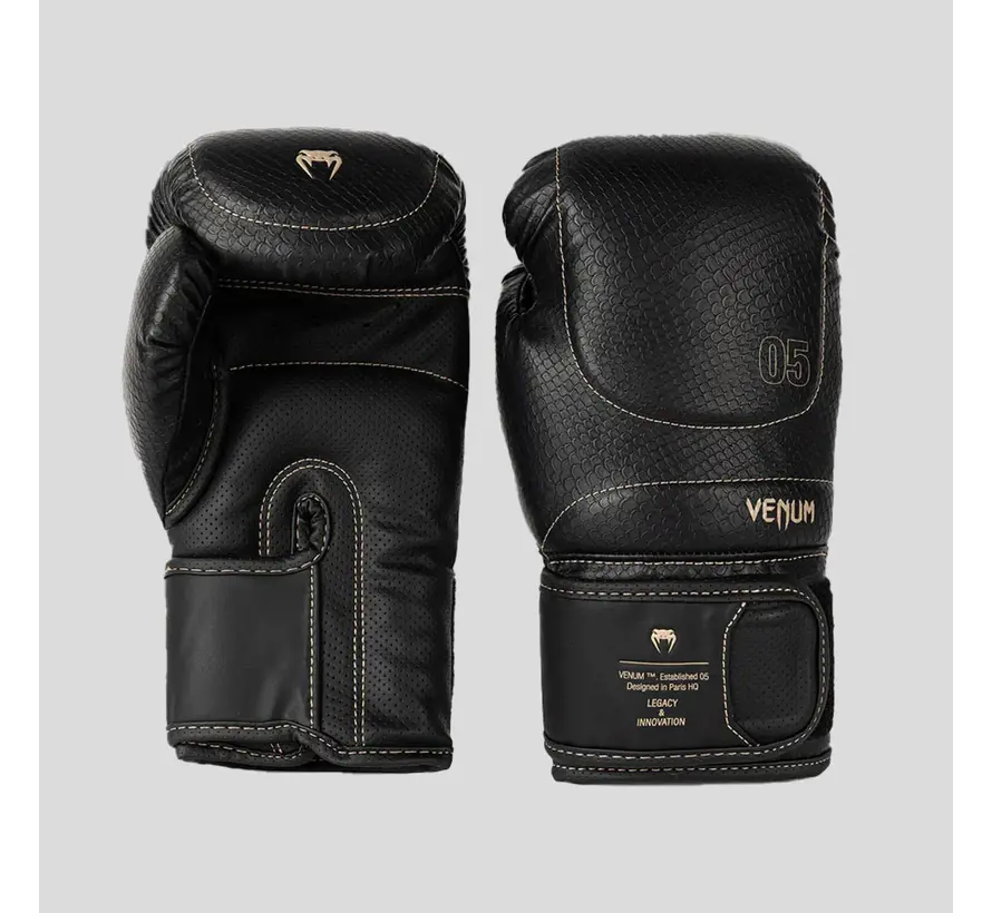 Venum Impact Evo Scales Boxing Gloves Black