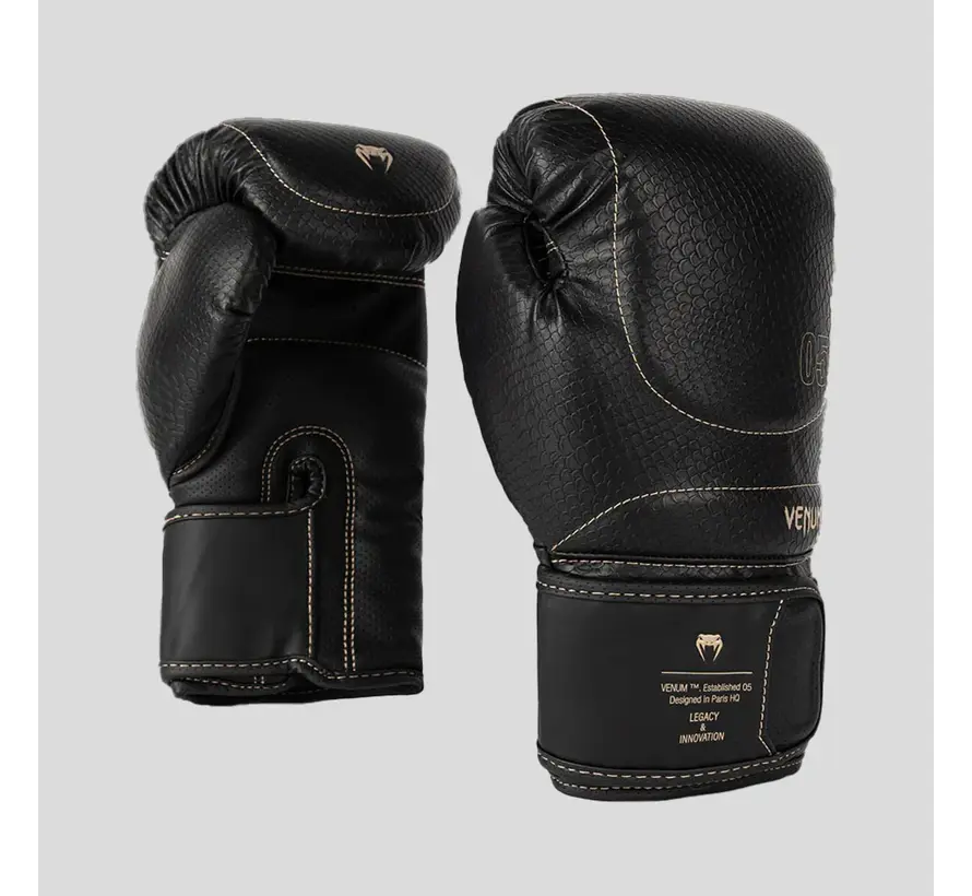 Venum Impact Evo Scales Boxing Gloves Black