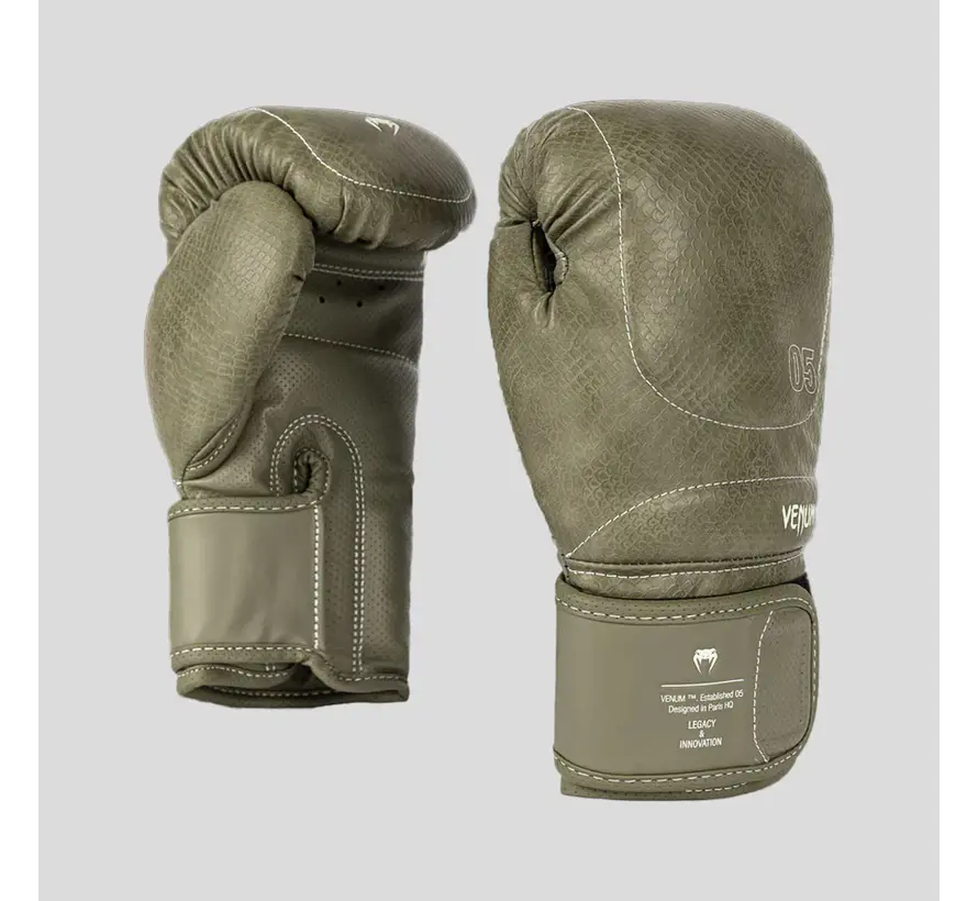 Venum Impact Evo Scales bokshandschoenen, legergroen