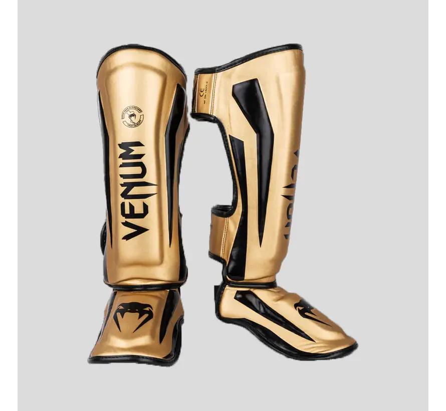 Venum Elite Stand-Up scheenbeschermers goud/zwart