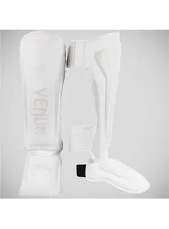 Venum Witte/witte Venum Elite scheenbeschermers