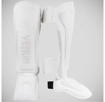 Venum Witte/witte Venum Elite scheenbeschermers