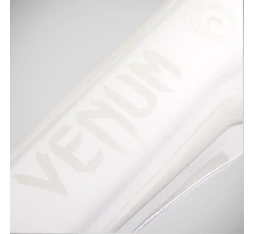 Witte/witte Venum Elite scheenbeschermers